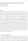 Cover page of Asset-Based Pedagogies for English Learner Curriculum