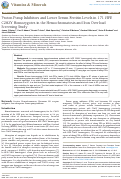 Cover page: Proton Pump Inhibitors and Lower Serum Ferritin Levels in 171 HFE&nbsp;C282Y Homozygotes in the Hemochromatosis and Iron Overload&nbsp;Screening Study