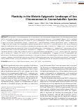 Cover page: Plasticity in the Meiotic Epigenetic Landscape of Sex Chromosomes in Caenorhabditis Species