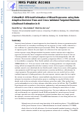 Cover page: CVtreeMLE: Efficient Estimation of Mixed Exposures using Data Adaptive Decision Trees and Cross-Validated Targeted Maximum Likelihood Estimation in R