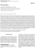 Cover page: Wheat genomics