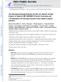 Cover page: The Neuropsychological Norms for the U.S.-Mexico Border Region in Spanish (NP-NUMBRS) Project: Overview and considerations for life span research and evidence-based practice