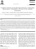 Cover page: Combined molecular and morphological phylogeny of Eulophidae (Hymenoptera: Chalcidoidea), with focus on the subfamily Entedoninae