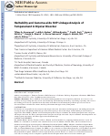 Cover page: Heritability and genome-wide SNP linkage analysis of temperament in bipolar disorder