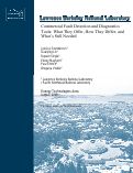 Cover page: Commercial Fault Detection and Diagnostics Tools: What They Offer, How They Differ, and What’s Still Needed