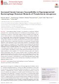 Cover page: Increased Innate Immune Susceptibility in Hyperpigmented Bacteriophage-Resistant Mutants of Pseudomonas aeruginosa