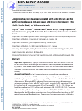 Cover page: Lipoprotein(a) Levels Are Associated With Subclinical Calcific Aortic Valve Disease in White and Black Individuals