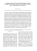 Cover page: A comparative study of Scleractinian coral diversity in Mo'orea, French Polynesia, and the Great Barrier Reef, Australia