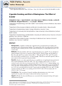 Cover page: Cigarette Smoking and Risk of Meningioma: The Effect of Gender