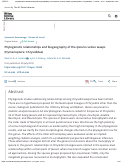 Cover page: Phylogenetic relationships and biogeography of the Ipsiura cuckoo wasps (Hymenoptera: Chrysididae)