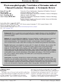 Cover page: Electroencephalography Correlation of Ketamine-induced Clinical Excitatory Movements: A Systematic Review