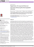 Cover page: Suppression of Long-Lived Humoral Immunity Following Borrelia burgdorferi Infection