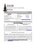 Cover page: IAOS Bulletin 46