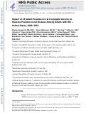 Cover page: Impact of 13-Valent Pneumococcal Conjugate Vaccine on Invasive Pneumococcal Disease Among Adults With HIV—United States, 2008–2018