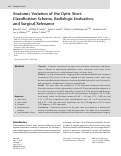 Cover page: Anatomic Variation of the Optic Strut: Classification Schema, Radiologic Evaluation, and Surgical Relevance