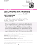 Cover page: Diffusion Tensor Imaging Reveals Elevated Diffusivity of White Matter Microstructure that Is Independently Associated with Long-Term Outcome after Mild Traumatic Brain Injury: A TRACK-TBI Study