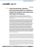 Cover page: Gastroenterology visitation and reminders predict surveillance uptake for patients with adenomas with high-risk features