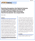 Cover page: Revisiting Assumptions that Underlie Estimates of Proportional Entrainment of Delta Smelt by State and Federal Water Diversions from the Sacramento-San Joaquin Delta