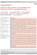 Cover page: Systematic online academic resource (SOAR) review: Endocrine, metabolic, and nutritional disorders