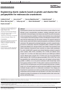 Cover page: Engineering elastic sealants based on gelatin and elastin‐like polypeptides for endovascular anastomosis