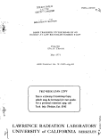 Cover page: MASS TRANSFER TO THE REAR OF AN OBJECT AT LOW REYNOLDS NUMBER FLOW