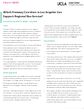 Cover page of Which Freeway Corridors in Los Angeles Can Support Regional Bus Service?