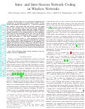 Cover page: Intra- and Inter-Session Network Coding in Wireless Networks