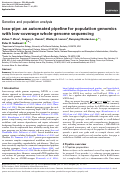 Cover page: loco-pipe: an automated pipeline for population genomics with low-coverage whole-genome sequencing.