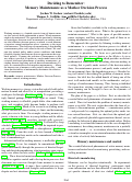 Cover page: Deciding to Remember:Memory Maintenance as a Markov Decision Process