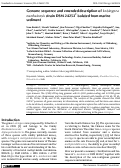 Cover page: Genome sequence and emended description of Leisingera nanhaiensis strain DSM 24252T isolated from marine sediment