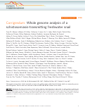 Cover page: Corrigendum: Whole genome analysis of a schistosomiasis-transmitting freshwater snail.
