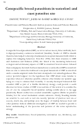 Cover page: Conspecific brood parasitism in waterfowl and cues parasites use