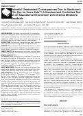 Cover page: Potential Unintended Consequences Due to Medicare’s “No Pay for Errors Rule”? A Randomized Controlled Trial of an Educational Intervention with Internal Medicine Residents