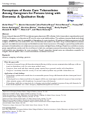 Cover page: Perceptions of Acute Care Telemedicine Among Caregivers for Persons Living with Dementia: A Qualitative Study.