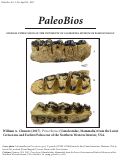 Cover page: <em>Procerberus</em> (Cimolestidae, Mammalia) from the Latest Cretaceous and Earliest Paleocene of the Northern Western Interior, USA