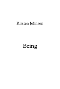 Cover page: Being