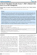 Cover page: A Novel Fibroblast Growth Factor-1 (FGF1) Mutant that Acts as an FGF Antagonist