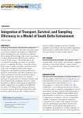Cover page: Integration of Transport, Survival, and Sampling Efficiency in a Model of South Delta Entrainment