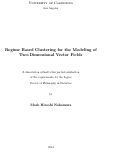 Cover page: Regime Based Clustering for the Modeling of Two-Dimensional Vector Fields