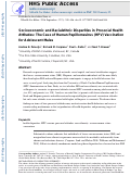 Cover page: Socioeconomic and Racial-ethnic Disparities in Prosocial Health Attitudes: The Case of Human Papillomavirus (HPV) Vaccination for Adolescent Males.