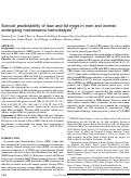 Cover page: Survival predictability of lean and fat mass in men and women undergoing maintenance hemodialysis