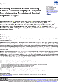 Cover page: Predicting Mechanical Failure Following Cervical Deformity Surgery: A Composite Score Integrating Age-Adjusted Cervical Alignment Targets.