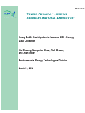 Cover page: Using Public Participation to Improve MELs Energy Data Collection