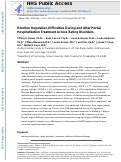 Cover page: Emotion Regulation Difficulties During and After Partial Hospitalization Treatment Across Eating Disorders