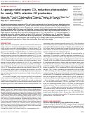 Cover page: A spongy nickel-organic CO2 reduction photocatalyst for nearly 100% selective CO production