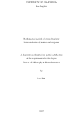 Cover page: Mathematical models of stress disorders: Neuroendocrine dynamics and response