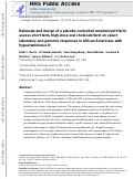 Cover page: Rationale and design of a placebo controlled randomized trial to assess short term, high-dose oral cholecalciferol on select laboratory and genomic responses in African Americans with hypovitaminosis D