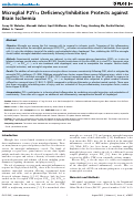 Cover page: Microglial P2Y12 Deficiency/Inhibition Protects against Brain Ischemia