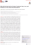 Cover page: Why Did the Bee Eat the Chicken? Symbiont Gain, Loss, and Retention in the Vulture Bee Microbiome