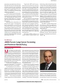 Cover page: JAMA Forum: Lung Cancer Screening and Evidence-Based Policy